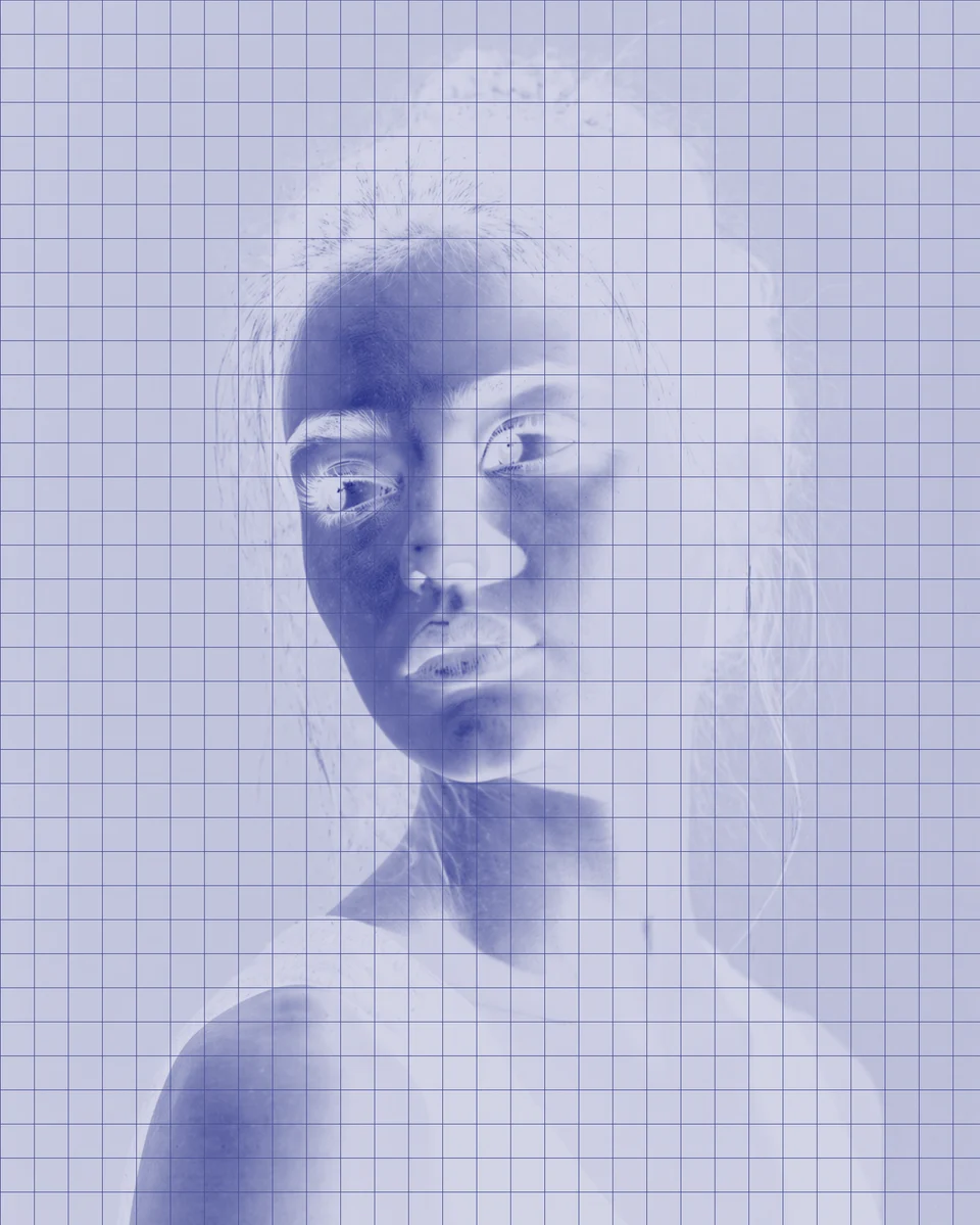 Printable poster preview in Blueprint style